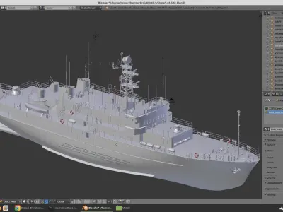 East Germany training ship S-61 NATO Moma class 3D model