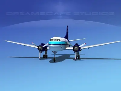 Martin 404 Valley Travel 3D model