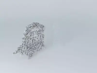 Lion sculpture of Free 3D model