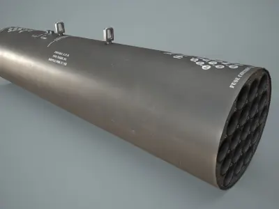 Missile Launcher M-261 Low-poly 3D model