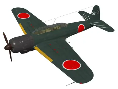 Nakajima B6N1 Tenzan Type11 3D model