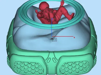 ASTRONAUT KEYBOARD CAP 3D print model
