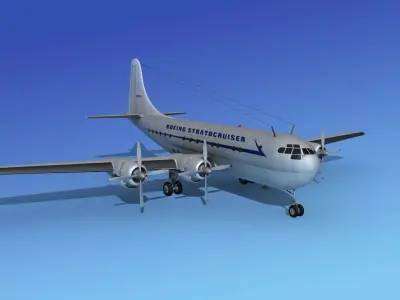 Boeing 377 Stratocruiser 2 3D model