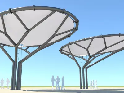Tensile Membrane Structure 3D model