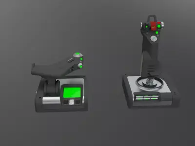  Logitech G X52 Professional Space Low-poly 3D model