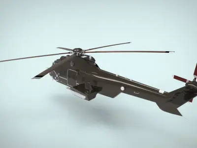 Airbus Helicopters H225 Super Puma 3D model