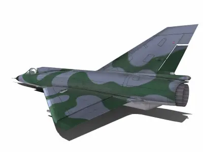 Dassault Mirage III Low-Poly Low-poly 3D model