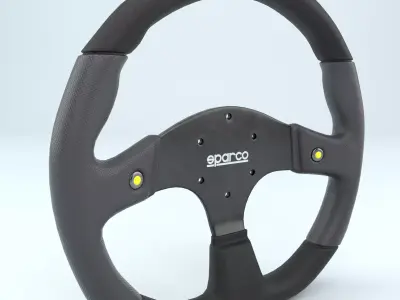 Steering Wheel Sparco L999 3D model