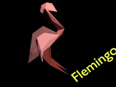 Flamingo Bird 3D model