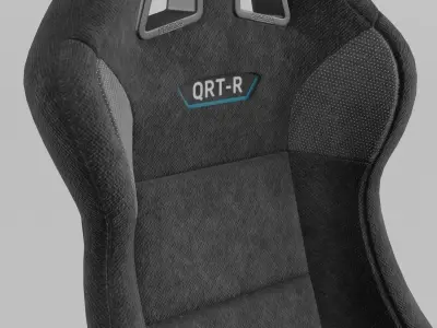 Racing Seat Sparco QRT-R suede Black 3D model