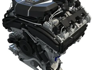 Audi Engine 3D model