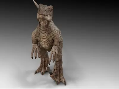 Velociraptor Low-poly 3D model