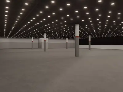 Chicago Mccormick Lakeside Center Hall E Low-poly 3D model