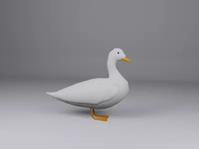 Duck 3d Low-poly 3D model
