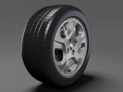 Renault Logan wheel 2017 3D model