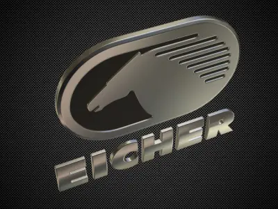 eicher logo 3D model
