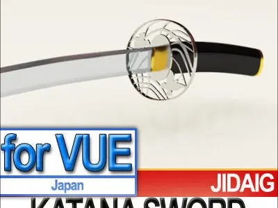 Japanese Katana Sword 3D model