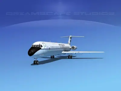 Douglas C-9-50 Nightingale US Air Force 3D model