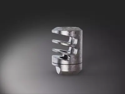 muzzle brake crew station 3D model