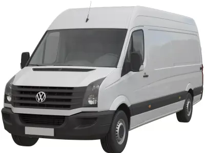 VW Crafter 2011 Panel Van L3H2 3D model