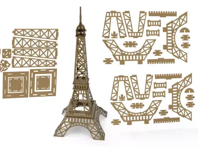 Eiffel tower 3D Model 3D print model