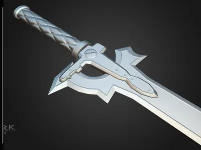 Elucidator Sword Art Online Low-poly 3D model