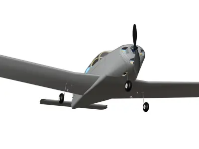 Piper PA-28 Cherokee RC plane 3D model 3D model