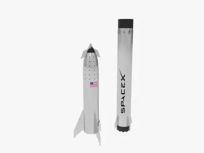 Spacex Starship  3D model