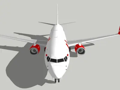 Boeing 737-800 Lion Air Low-poly 3D model