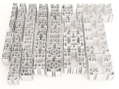 Profile aluminium 03 3D model