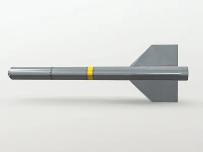 Air to Air Missile Low-poly 3D model