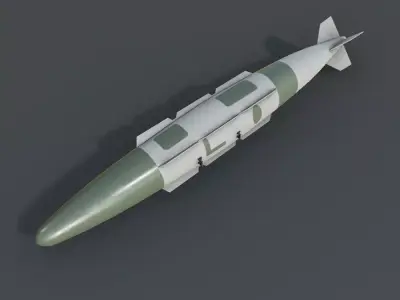 Joint Direct Attack Munition-JDAM Low-poly 3D model