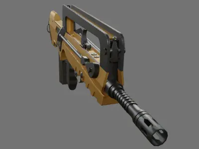 Famas F1 Low-poly 3D model