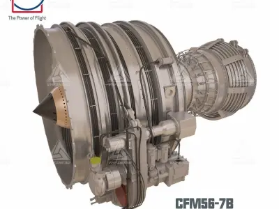 SolidWorks cfm56-7b Complete model 3D model