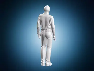 Terminator T-1000 Police Officer 3D print model