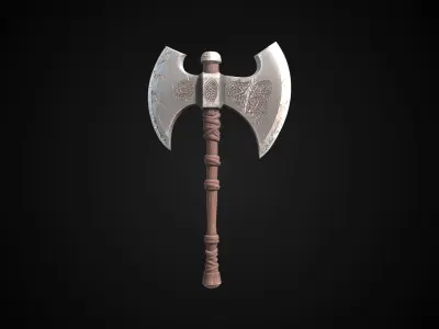 Stylized Dwarf Sword - Boulderbite - Game Ready 3D model