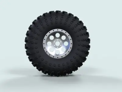 Wheel for rock crawling buggy 3D model