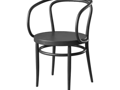  Replica Thonet 209 Chair Model, Black 