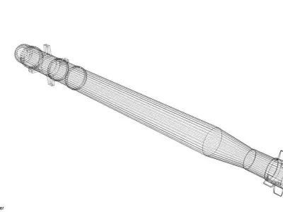 Rocket Launcher - Projectile - Stinger Warhead 3D model