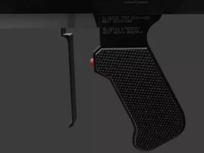 Imperial Oppressor Flamethrower Low-poly 3D model