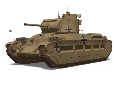 Panzerkampfwagen MkII748 3D model