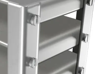 Classic Steel Rack 3D model