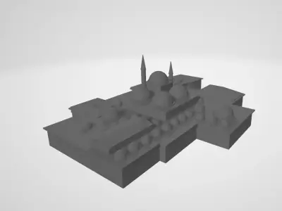 Topkapi Palace  Low-poly 3D model