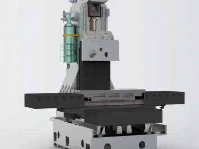 Vertical milling machine 3D model