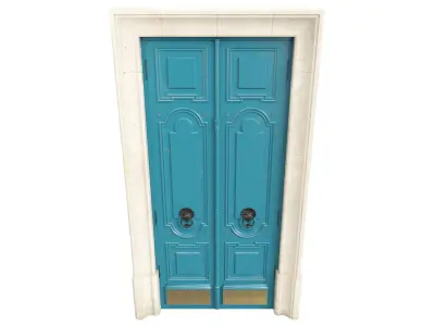 Entrance classic door 98 3D model