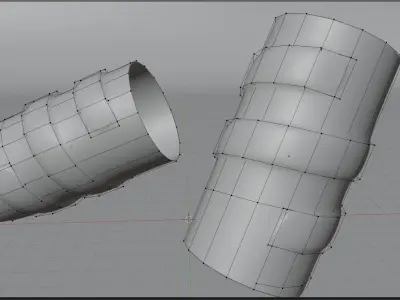 pipe connecting water pipes plastic pipe 3D model