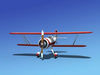 Waco YMF-5 V05 3D model