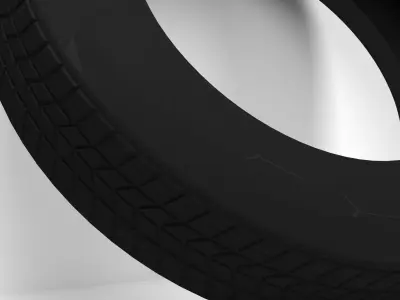 Continental VanContact tire Low-poly 3D model