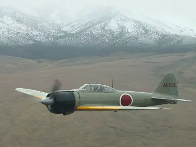 Mitsubishi A6M Zero 3D model