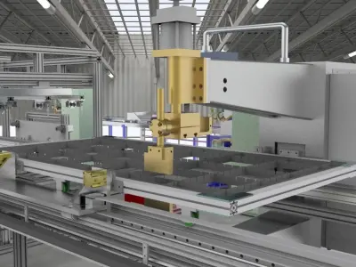 Platoon welding machine 3D model